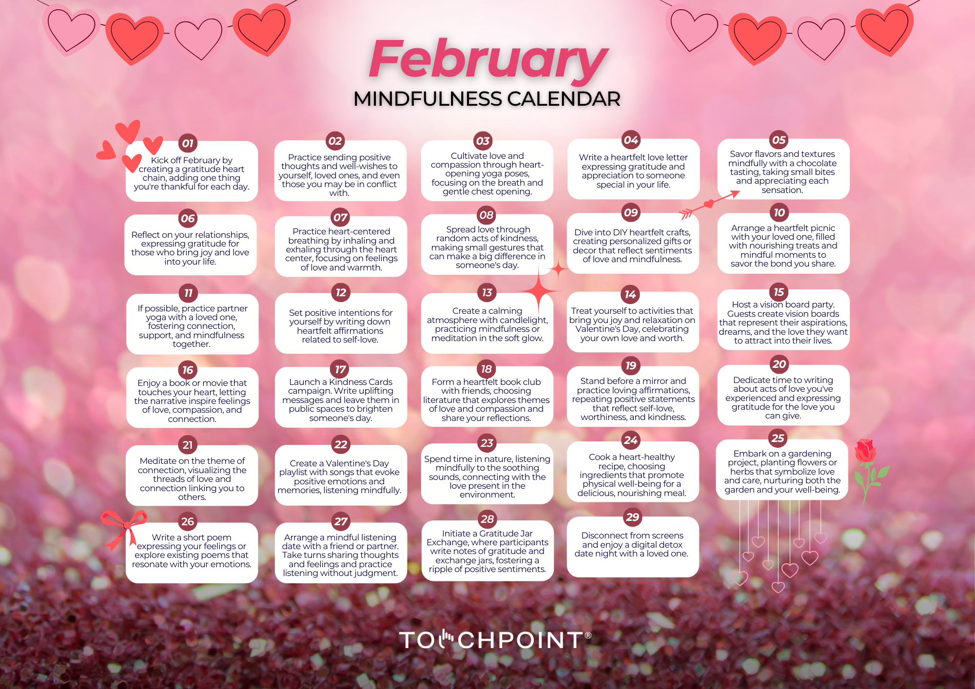 The February Mindfulness Calendar is Here!