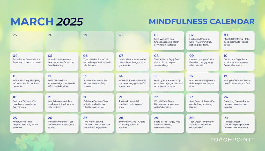 The March 2025 Mindfulness Calendar is Here!