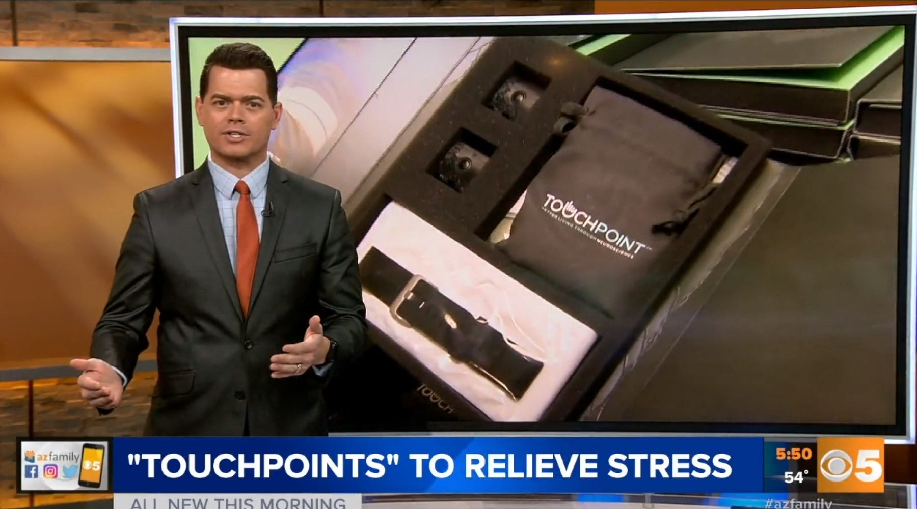 CBS5 - "TouchPoints" to relieve stress