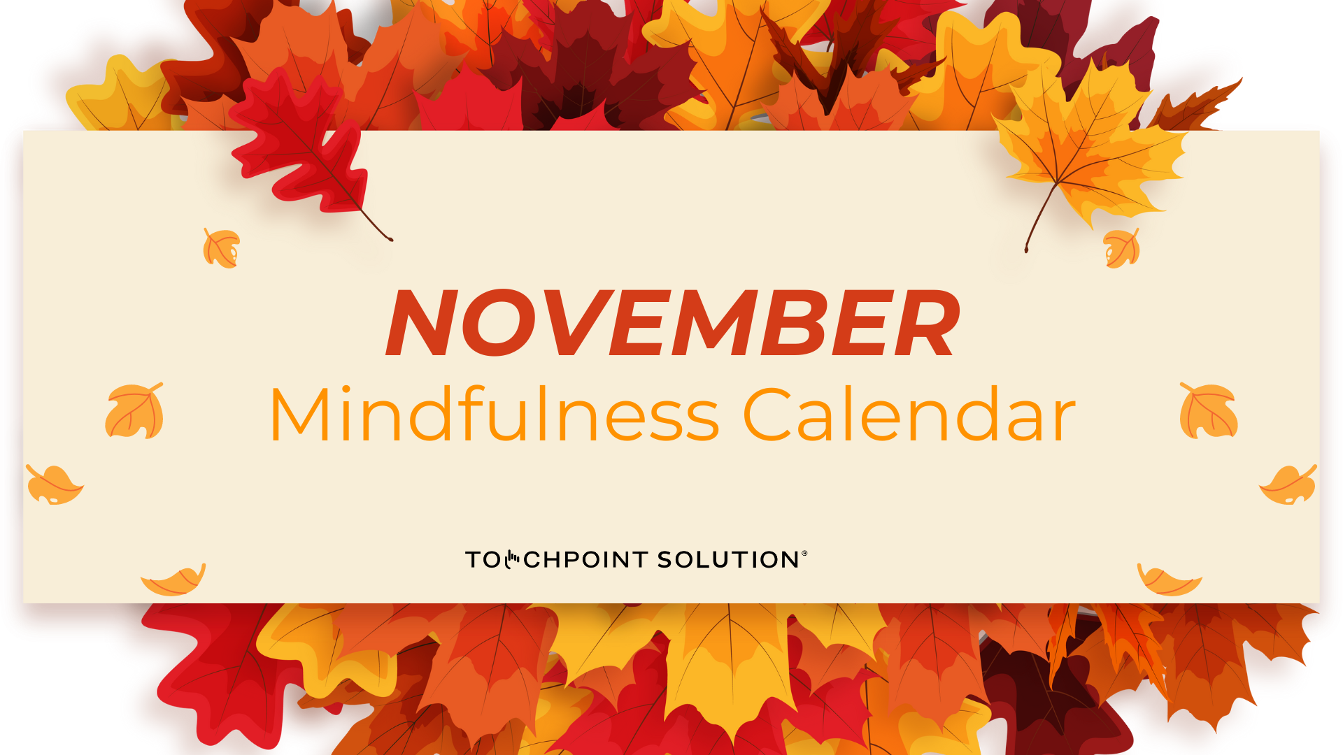 The November 2022 Mindfulness Calendar is Here!