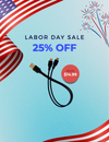 Dual-pronged Charging Cable